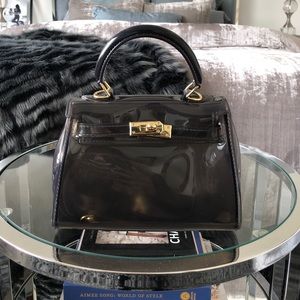 Black Transparent Handbag